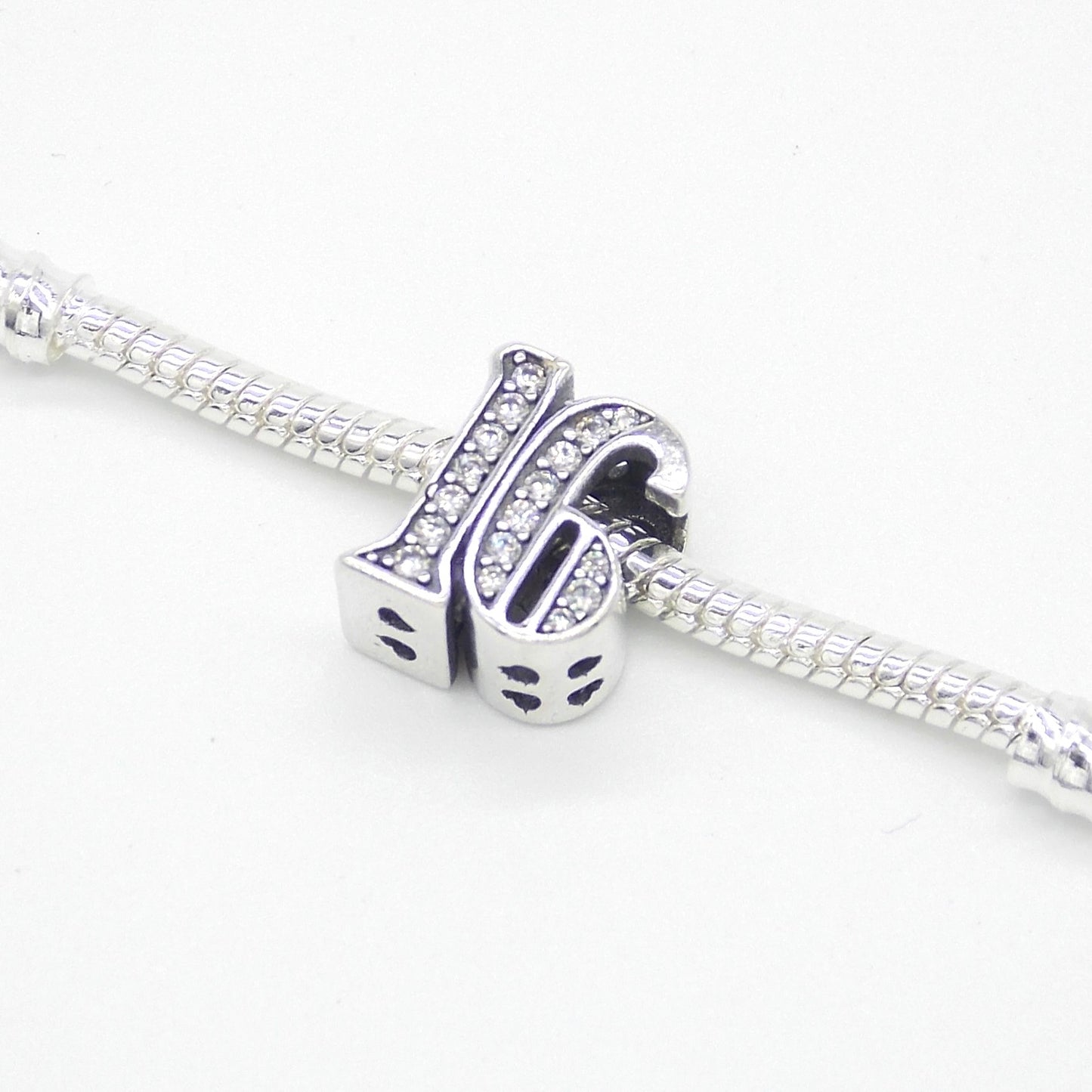 Sterling Silver 16th Birthday Bead Charm - with Gift Box - Fits Charm Bracelets