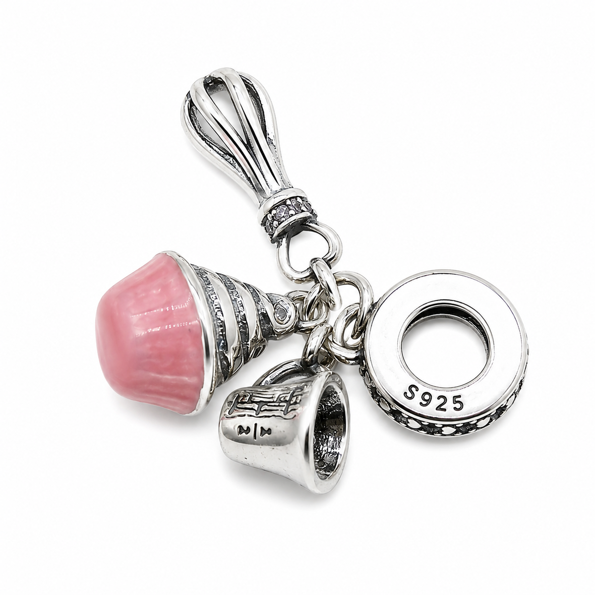 Sterling Silver Baking Charm with Gift Box. For Charm Bracelets or Necklaces