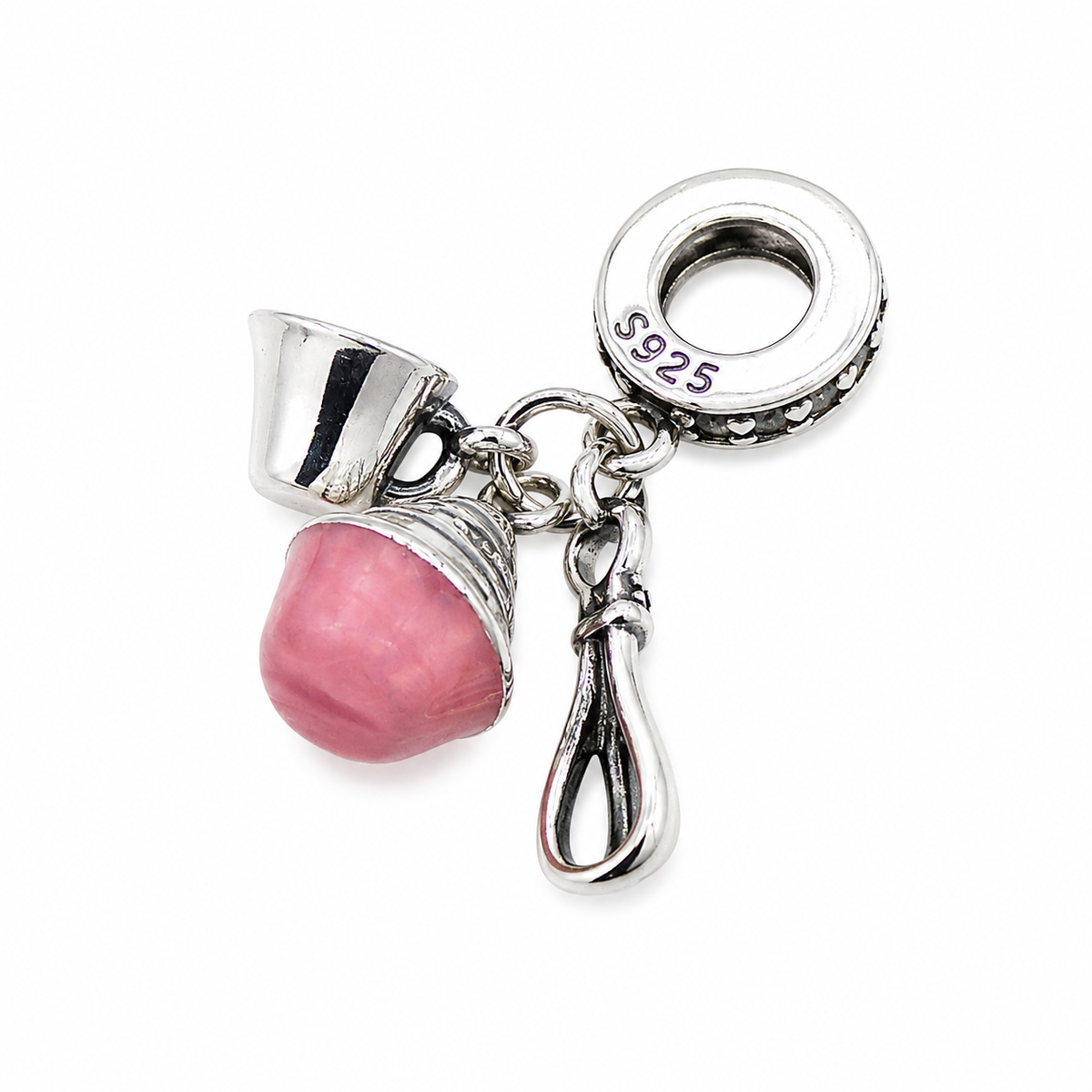 Sterling Silver Baking Charm with Gift Box. For Charm Bracelets or Necklaces