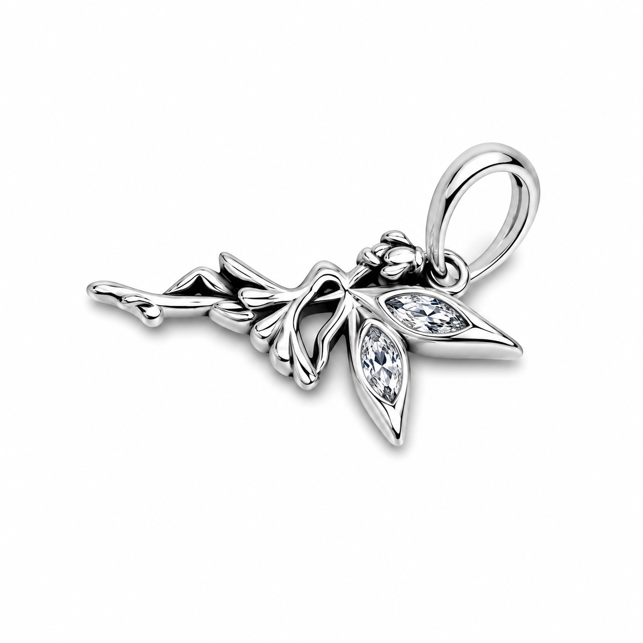 Sterling Silver Fairy Charm with Gift Box. For Bracelets or Necklaces