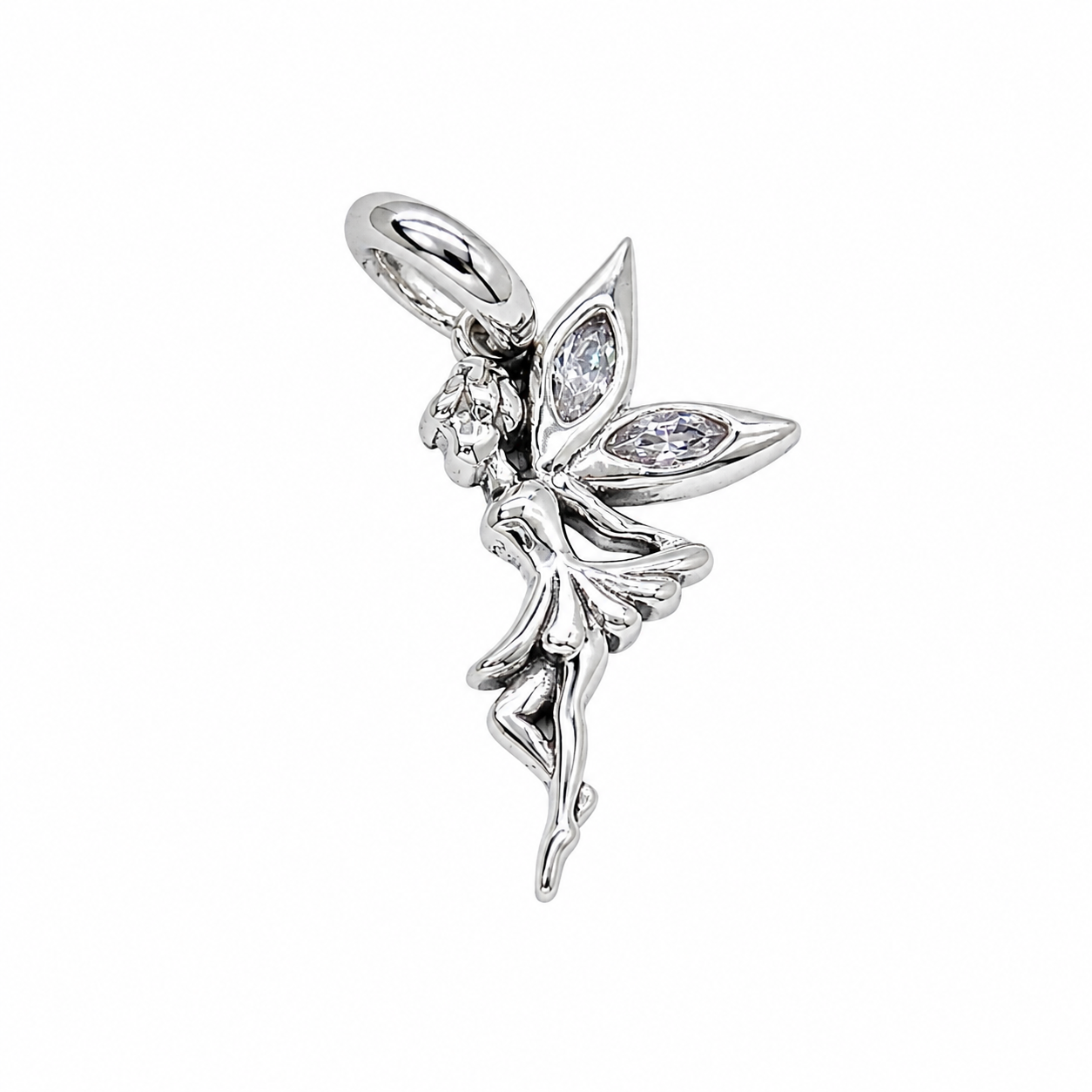 Sterling Silver Fairy Charm with Gift Box. For Bracelets or Necklaces