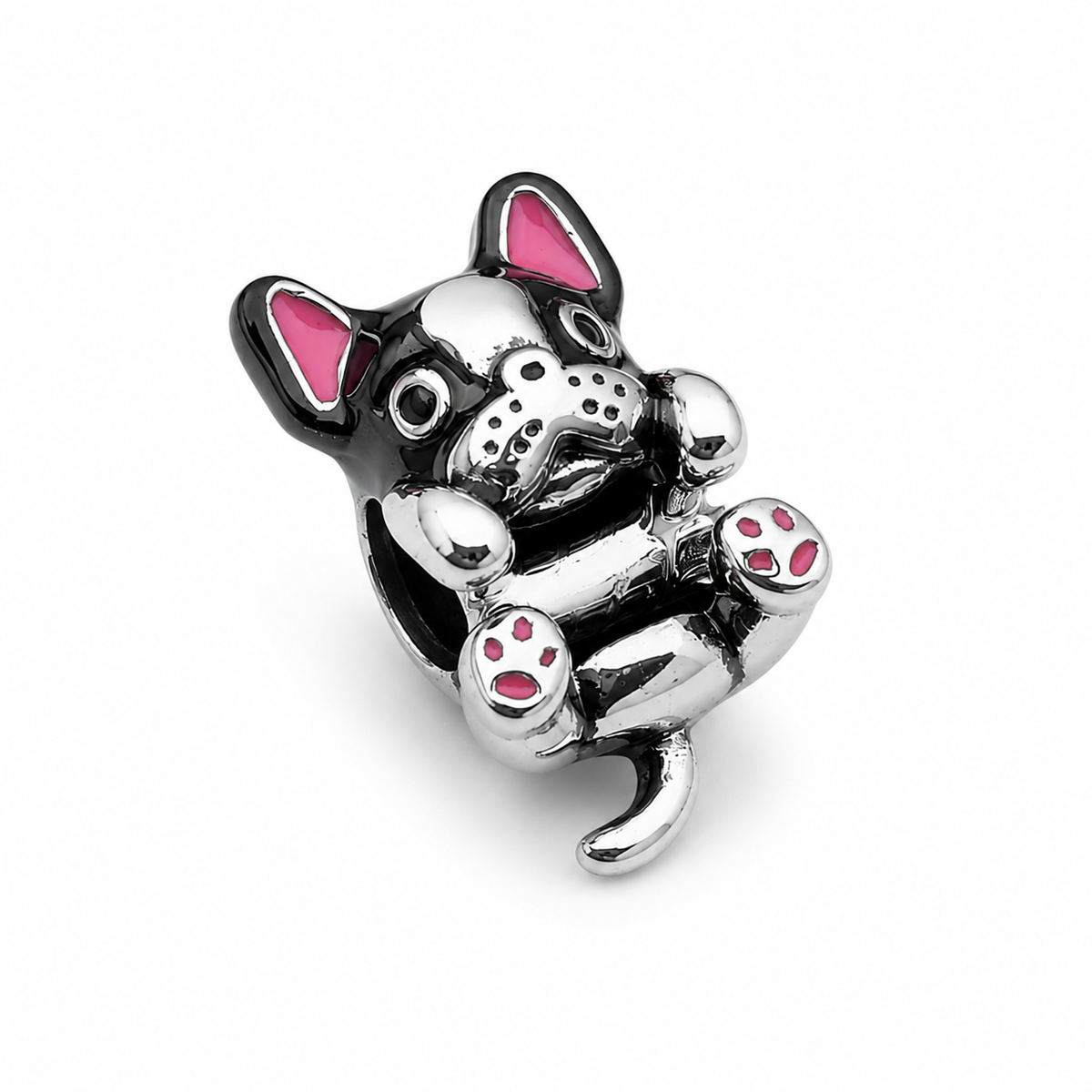 Sterling Silver French Bulldog Charm with Gift Box. For Charm Bracelets.