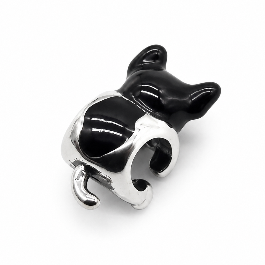 Sterling Silver French Bulldog Charm with Gift Box. For Charm Bracelets.