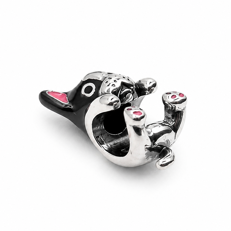 Sterling Silver French Bulldog Charm with Gift Box. For Charm Bracelets.