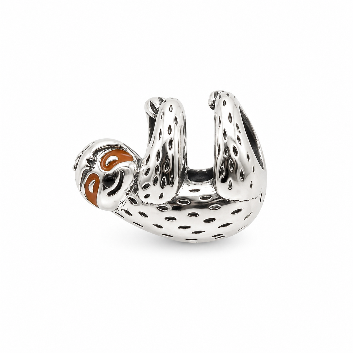 Sterling Silver Hanging Sloth Charm With Gift Box - fits Charm Bracelets