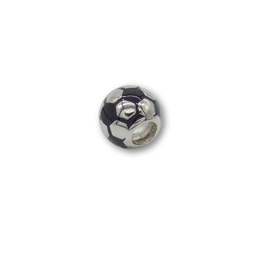 Sterling Silver Football Charm with Gift Box - For Bracelets or Necklaces