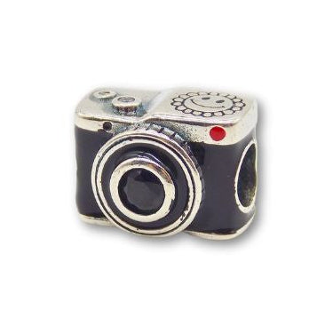Sterling Silver Photographer Camera Charm with Gift Box. For Charm Bracelets or Necklaces