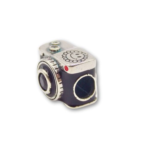 Sterling Silver Photographer Camera Charm with Gift Box. For Charm Bracelets or Necklaces