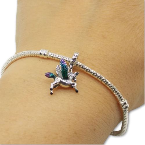 Sterling Silver Unicorn Charm with Gift Box. For Bracelets or Necklaces