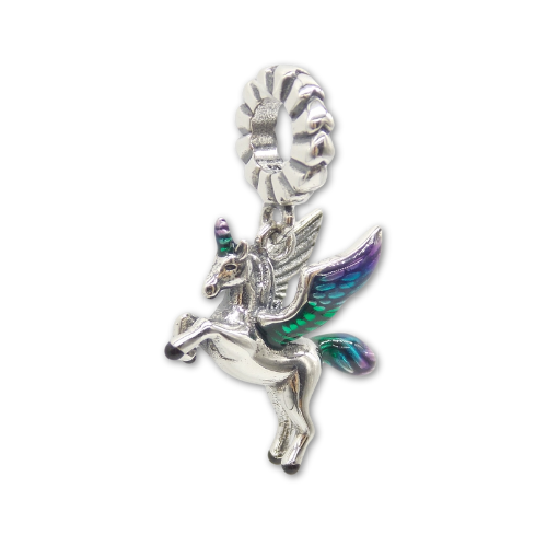 Sterling Silver Unicorn Charm with Gift Box. For Bracelets or Necklaces