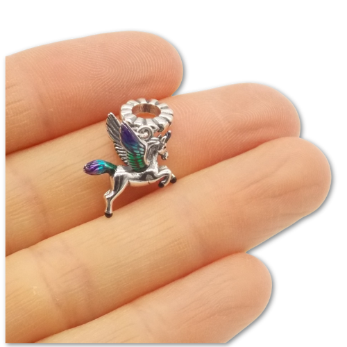 Sterling Silver Unicorn Charm with Gift Box. For Bracelets or Necklaces