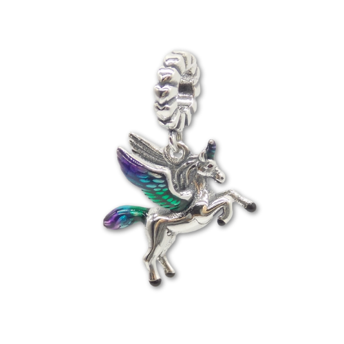 Sterling Silver Unicorn Charm with Gift Box. For Bracelets or Necklaces