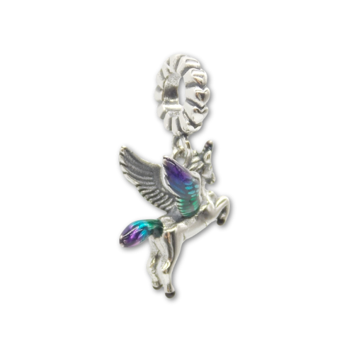 Sterling Silver Unicorn Charm with Gift Box. For Bracelets or Necklaces