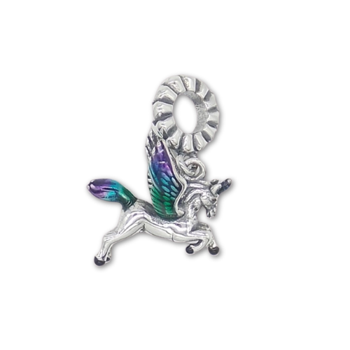 Sterling Silver Unicorn Charm with Gift Box. For Bracelets or Necklaces