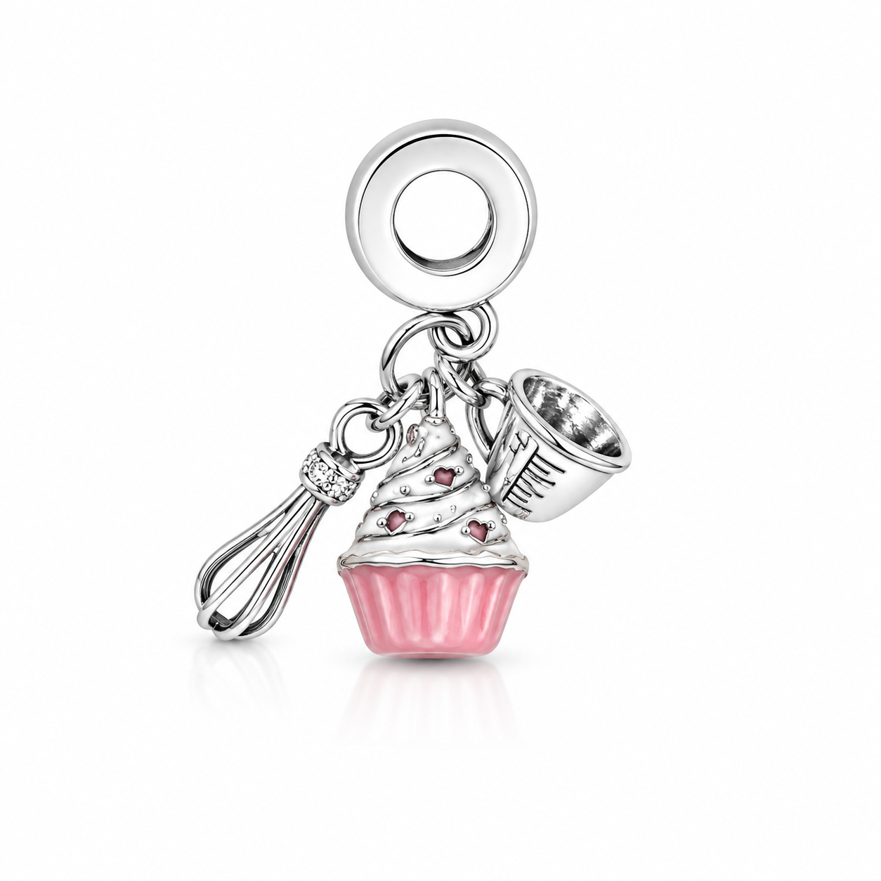 Sterling Silver Baking Charm with Gift Box. For Charm Bracelets or Necklaces