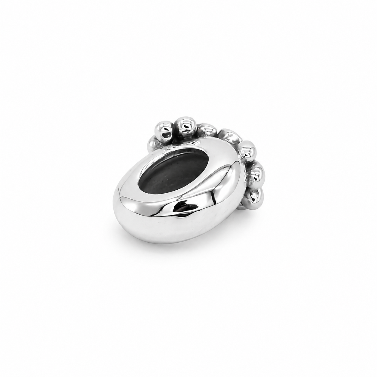 Sterling Silver Paw Print Dog/Cat Charm with Gift Box. For Charm Bracelets