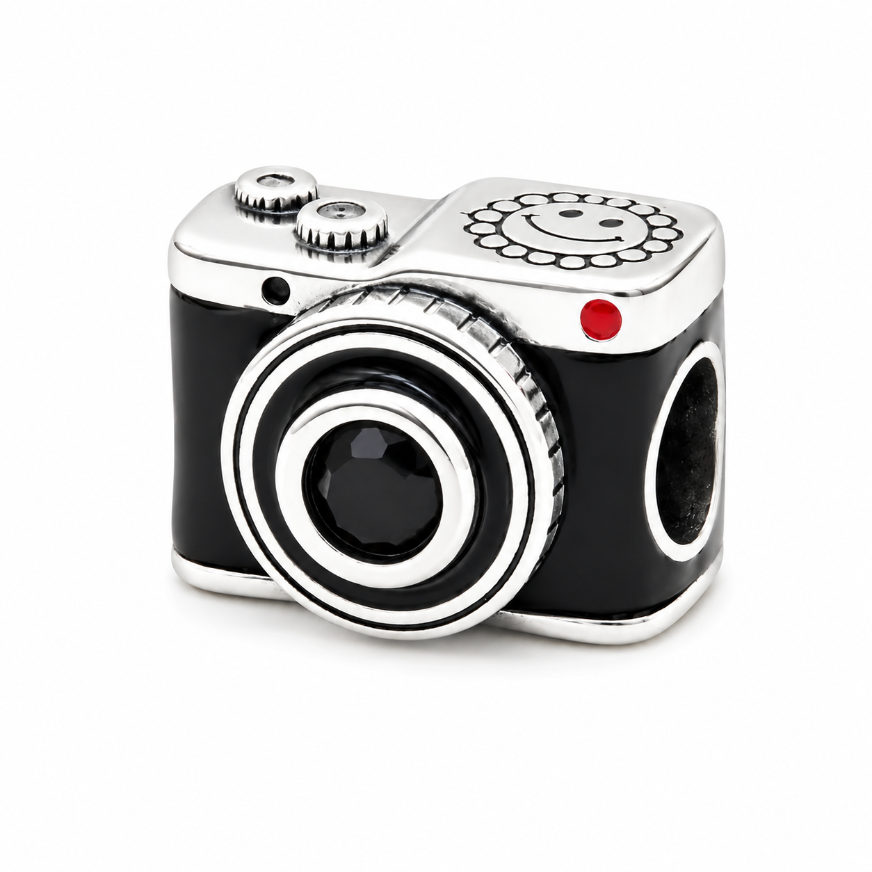Sterling Silver Photographer Camera Charm with Gift Box. For Charm Bracelets or Necklaces