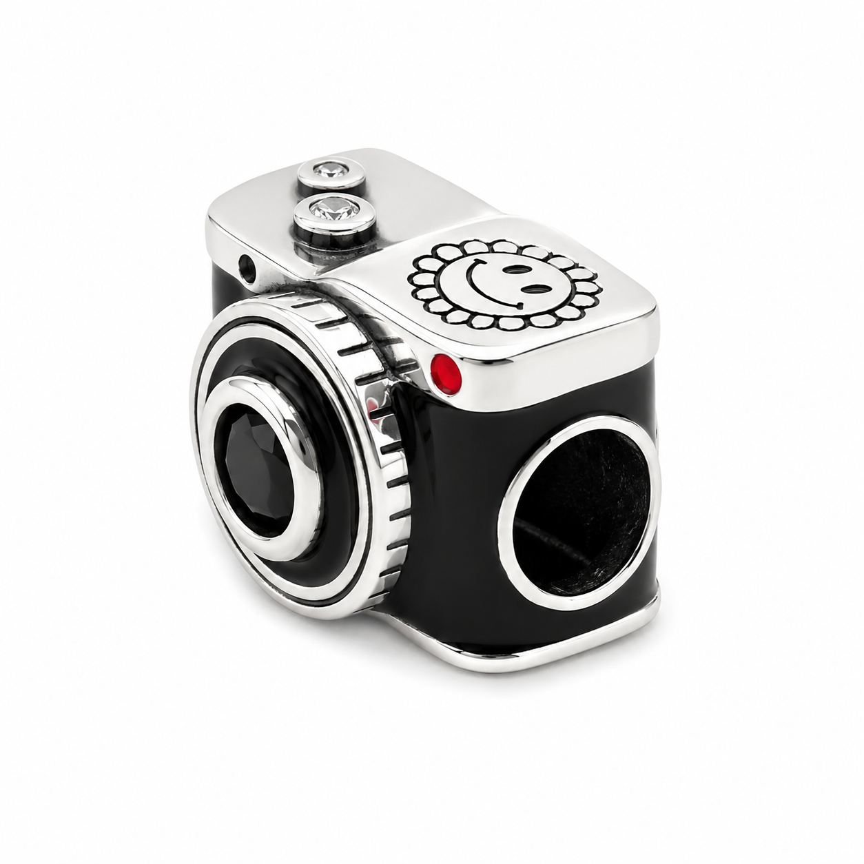 Sterling Silver Photographer Camera Charm with Gift Box. For Charm Bracelets or Necklaces