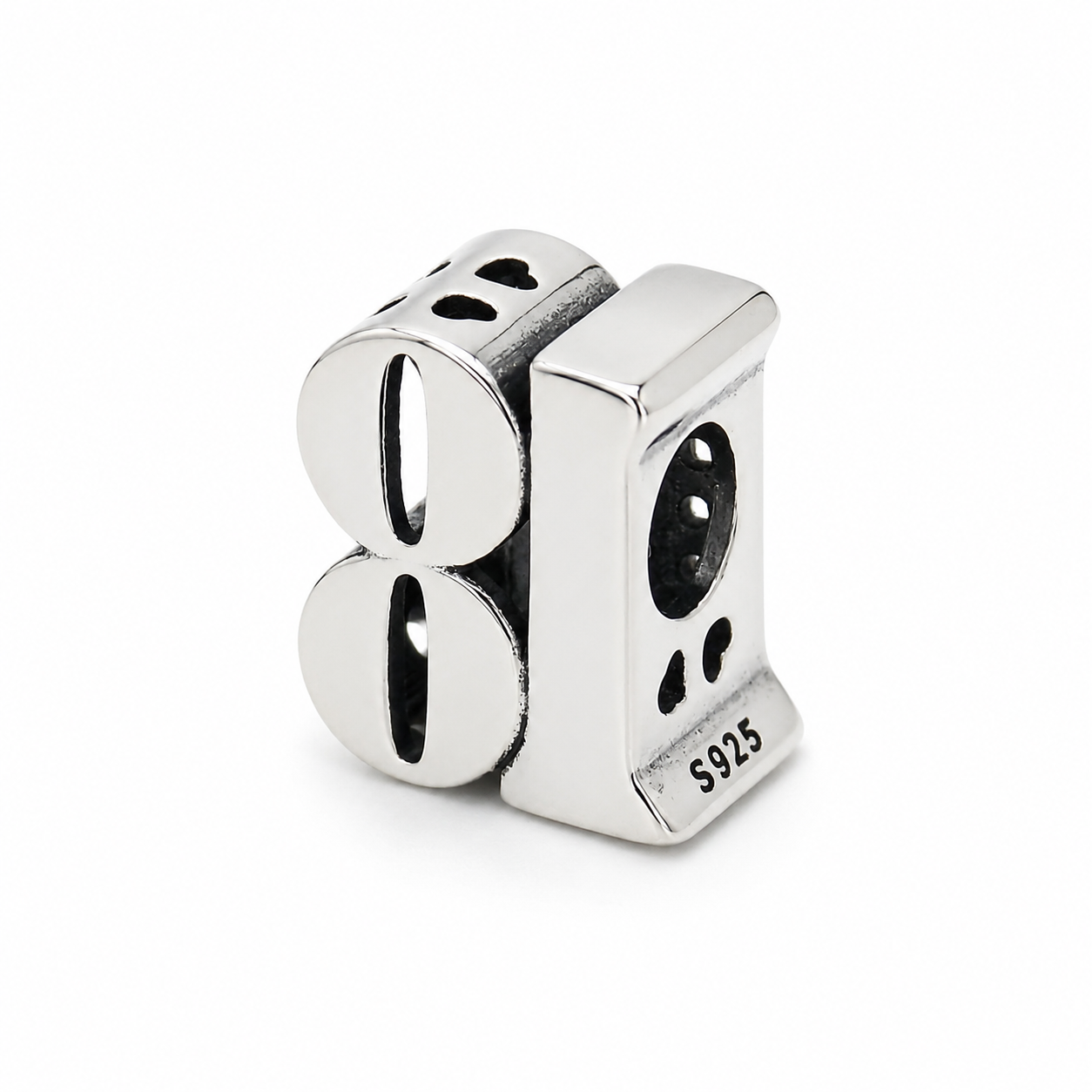Sterling Silver 18th Birthday Bead Charm with Gift Box - Fits Charm Bracelets