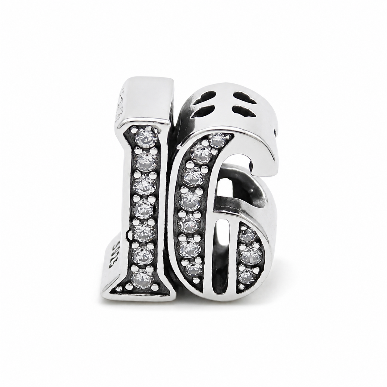 Sterling Silver 16th Birthday Bead Charm - with Gift Box - Fits Charm Bracelets